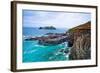 Godrevy Lighthouse, Cornwall, England, United Kingdom, Europe-Kav Dadfar-Framed Photographic Print