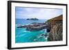 Godrevy Lighthouse, Cornwall, England, United Kingdom, Europe-Kav Dadfar-Framed Photographic Print