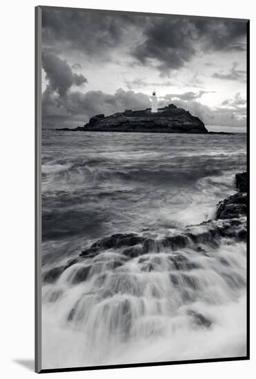 Godrevy Lighthouse, Cornwall, England-David Clapp-Mounted Photo
