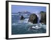 Godrevy Point Lighthouse, Cornwall, England, United Kingdom, Europe-Rainford Roy-Framed Photographic Print