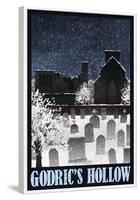 Godric's Hollow Retro Travel-null-Framed Poster