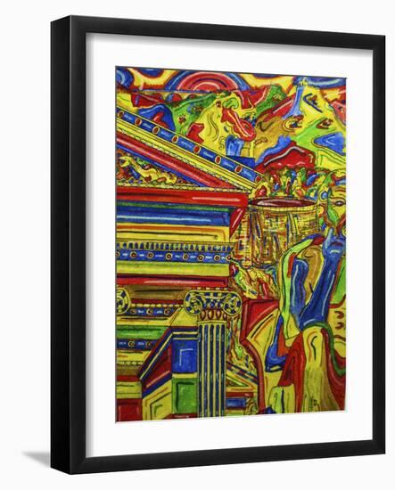 Gods of Atens-Abstract Graffiti-Framed Giclee Print