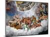 Gods of Olympus, 1532-1535, Detail from Fresco by Giulio Romano (1499-1546), Chamber of Giants, Pal-Giulio Romano-Mounted Giclee Print