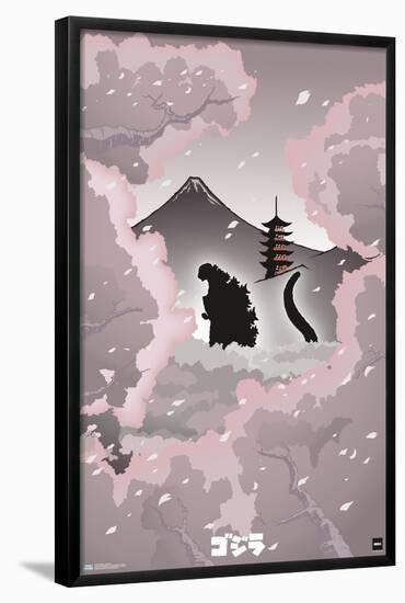 Godzilla - Backdrop-Trends International-Framed Poster