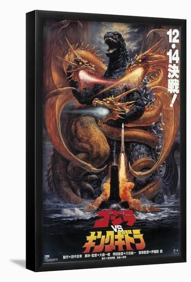 Godzilla - Godzilla vs King Ghidorah (1991)-Trends International-Framed Poster