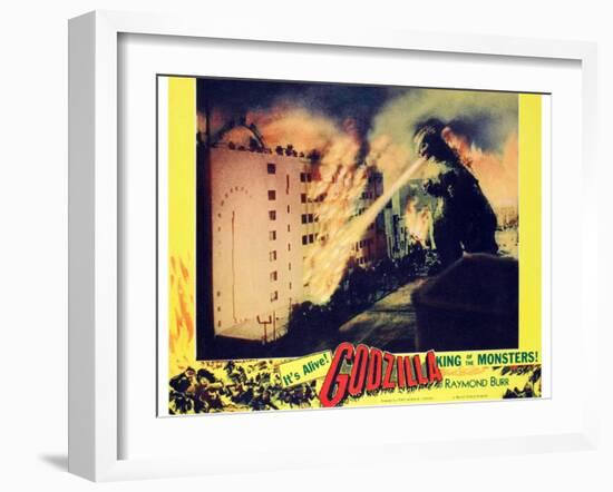 Godzilla, King of the Monsters!, 1956-null-Framed Art Print