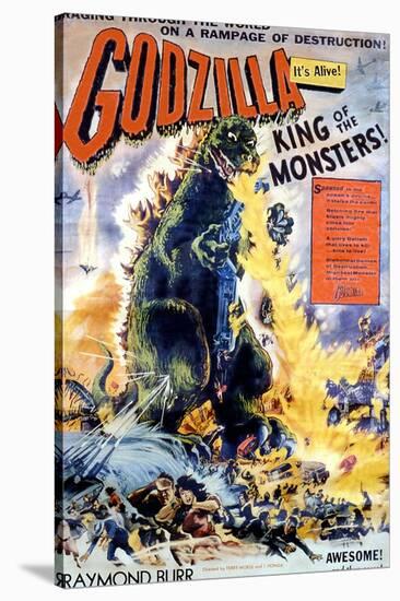 Godzilla, King of the Monsters!, 1956-null-Stretched Canvas