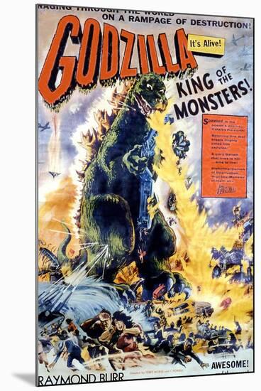 Godzilla, King of the Monsters!, 1956-null-Mounted Art Print