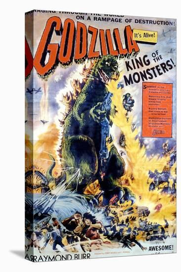 Godzilla, King of the Monsters!, 1956-null-Stretched Canvas