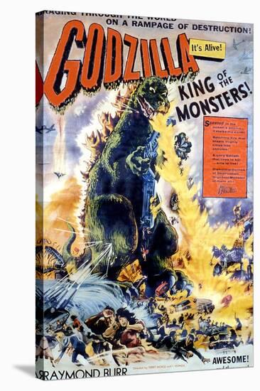 Godzilla, King of the Monsters!, 1956-null-Stretched Canvas