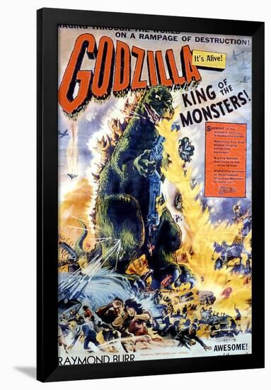 Godzilla, King of the Monsters!, 1956-null-Framed Poster