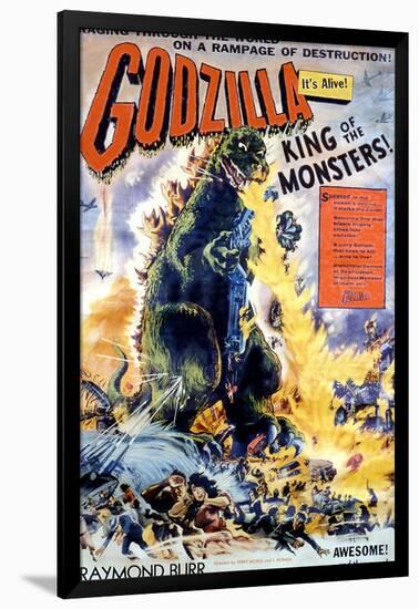 Godzilla, King of the Monsters!, 1956-null-Framed Poster