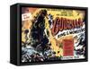 Godzilla, King of the Monsters, UK Movie Poster, 1956-null-Framed Stretched Canvas