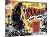 Godzilla, King of the Monsters, UK Movie Poster, 1956-null-Mounted Art Print
