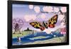 Godzilla - Mothra-Trends International-Framed Poster