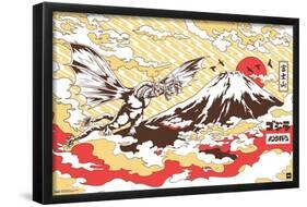 Godzilla - Mountain-Trends International-Framed Poster