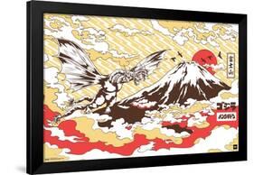 Godzilla - Mountain-Trends International-Framed Poster