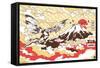Godzilla - Mountain-Trends International-Framed Stretched Canvas