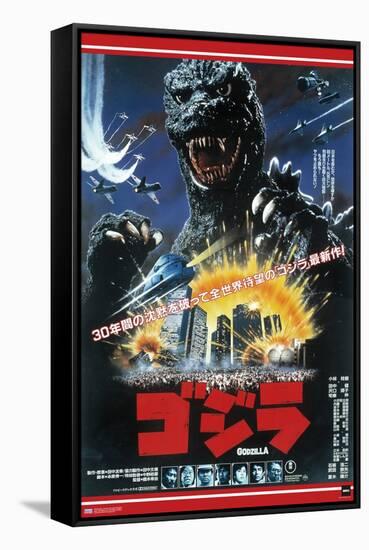 Godzilla - The Return Of Godzilla One Sheet-Trends International-Framed Stretched Canvas