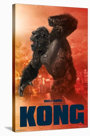 Godzilla vs. Kong - Kong-Trends International-Stretched Canvas