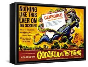 Godzilla vs The Thing, 1964-null-Framed Stretched Canvas
