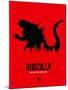 Godzilla-NaxArt-Mounted Art Print