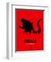 Godzilla-NaxArt-Framed Art Print