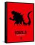 Godzilla-NaxArt-Framed Stretched Canvas