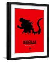 Godzilla-NaxArt-Framed Art Print