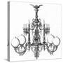 Goelzer Gas Lit Chandelier-null-Stretched Canvas