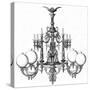 Goelzer Gas Lit Chandelier-null-Stretched Canvas