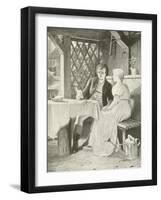 Goethe and Frederike-Hermann Kaulbach-Framed Giclee Print