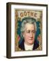 Goethe Brand Cigar Box Label-Lantern Press-Framed Art Print