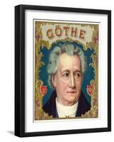 Goethe Brand Cigar Box Label-Lantern Press-Framed Art Print