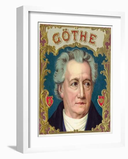 Goethe Brand Cigar Box Label-Lantern Press-Framed Art Print