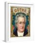 Goethe Brand Cigar Box Label-Lantern Press-Framed Art Print