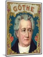 Goethe Brand Cigar Box Label-Lantern Press-Mounted Art Print