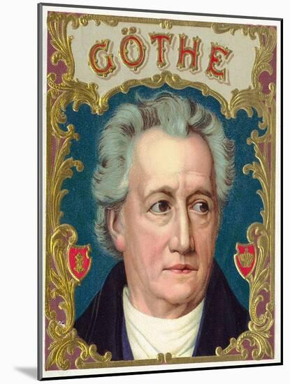 Goethe Brand Cigar Box Label-Lantern Press-Mounted Art Print