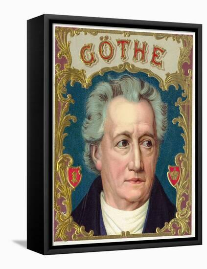 Goethe Brand Cigar Box Label-Lantern Press-Framed Stretched Canvas
