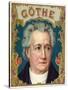 Goethe Brand Cigar Box Label-Lantern Press-Stretched Canvas