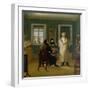 Goethe Dictating to His Clerk John, 1834-Johann Joseph Schmeller-Framed Giclee Print