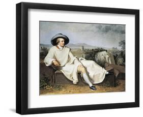 Goethe in Roman Countryside, 1786-1787-Johann Heinrich Wilhelm Tischbein-Framed Giclee Print