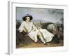 Goethe in Roman Countryside, 1786-1787-Johann Heinrich Wilhelm Tischbein-Framed Giclee Print