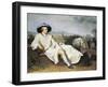 Goethe in Roman Countryside, 1786-1787-Johann Heinrich Wilhelm Tischbein-Framed Giclee Print