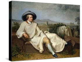 Goethe in the Campagna, 1787-Johann Heinrich Wilhelm Tischbein-Stretched Canvas