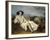 Goethe in the Campagna, 1787-Johann Heinrich Wilhelm Tischbein-Framed Giclee Print
