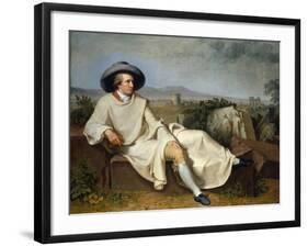 Goethe in the Campagna, 1787-Johann Heinrich Wilhelm Tischbein-Framed Giclee Print