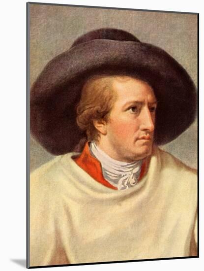 GOETHE Johann Wolfgang-Johann Heinrich Tischbein-Mounted Giclee Print