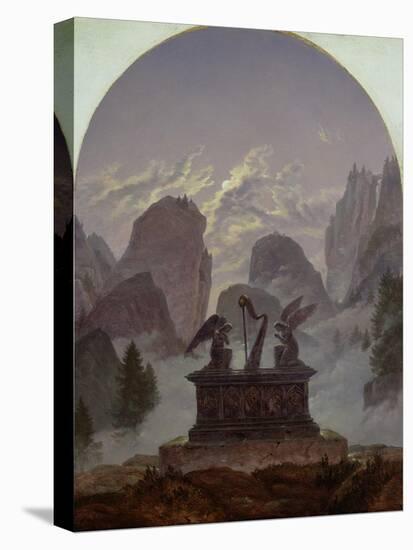Goethe Monument-Karl Gustav Carus-Stretched Canvas