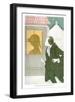 Goethe Watching the Shadow of Lili on the Blind, 1904-Max Beerbohm-Framed Giclee Print